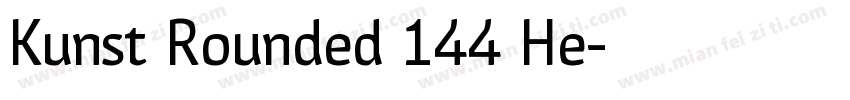 Kunst Rounded 144 He字体转换